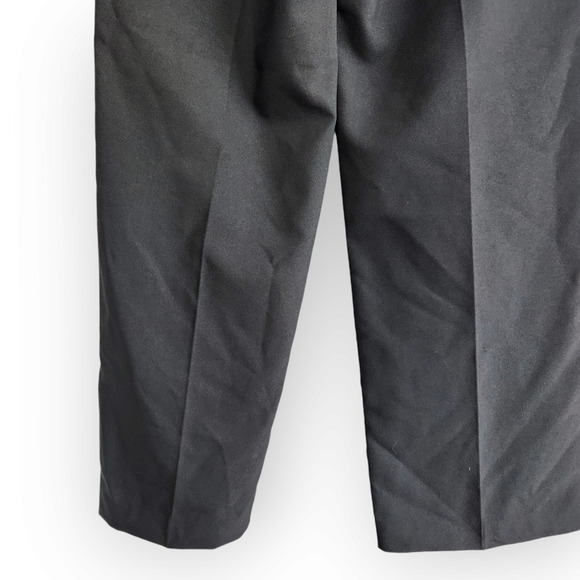 Vintage Star City Clothing Co Black High Waisted Straight Leg Trousers 0 - Picture 6 of 8